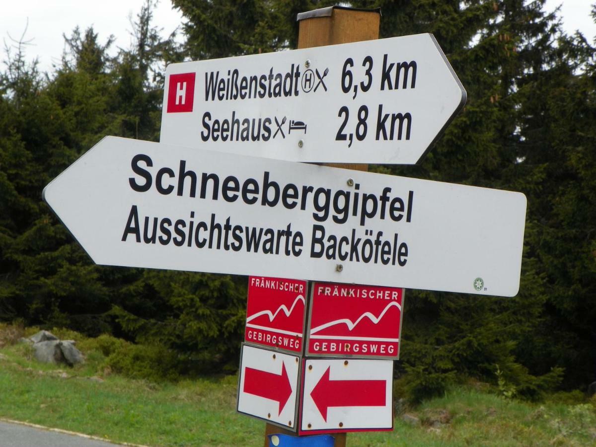 Ferienwohnung Am Weissenstaedter See Weißenstadt Exterior foto